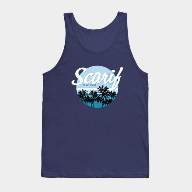 Scarif Big Wave Surfing Alternate Color Tank Top by AngryMongoAff